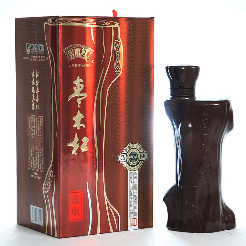 山东无棣万德52度枣木杠酒品鉴酒墩酒500ml金丝小枣酿造地方特产 箱装