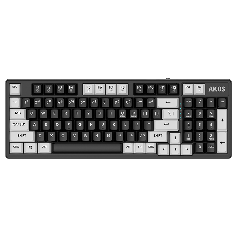 AKOS 阿考斯 BC98 三模热插拔 无线机械键盘（AKOS轴、PBT、RGB背光）