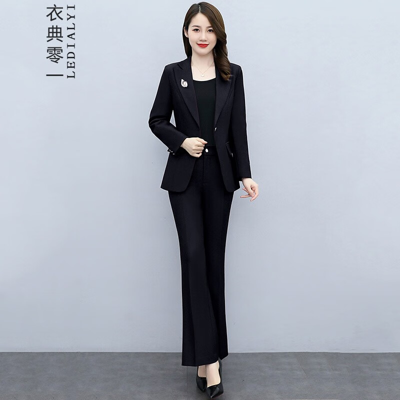 衣典零一 时尚气质职业装小西装套装女2022秋装新款秋季女装春秋两件
