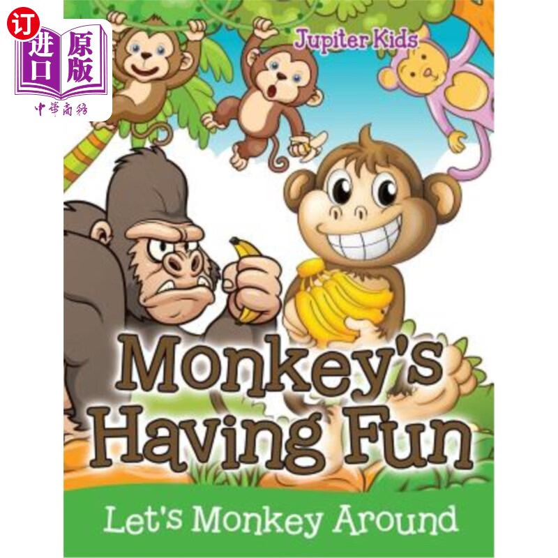 海外直订monkeys having fun (lets monkey around) 猴子玩得很开心
