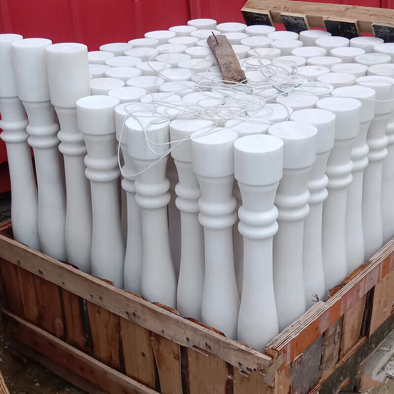 锐姆石雕阳台柱雕塑石材汉白玉花岗岩大理石栏板栏杆护栏别墅户外 款