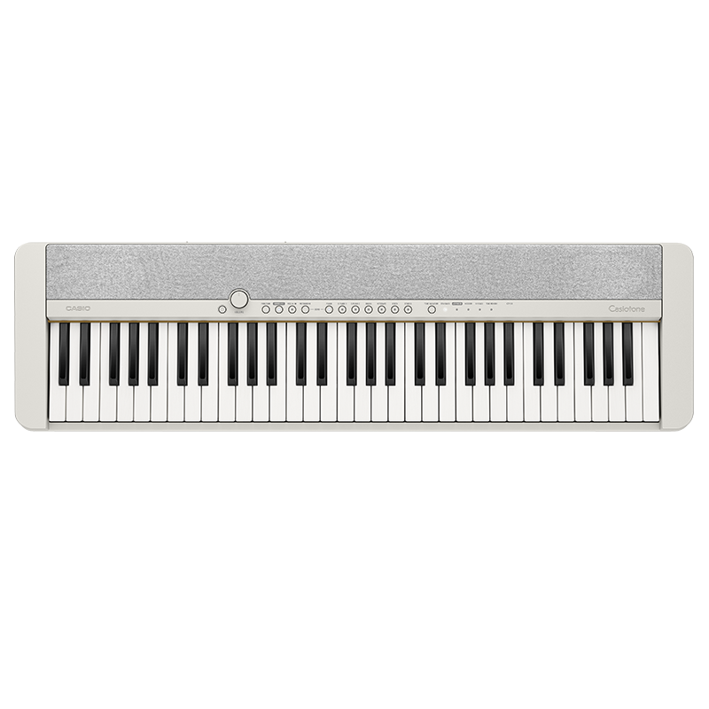 卡西欧（CASIO）电子琴成人61键便携儿童CT-S1冰淇淋系列小仙琴入门专业演奏智能 CT-S1白色小仙琴