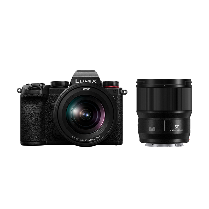 Panasonic 松下 LUMIX S5K 全画幅 微单相机 镜头+50mm F1.8 定焦镜头 双头套机