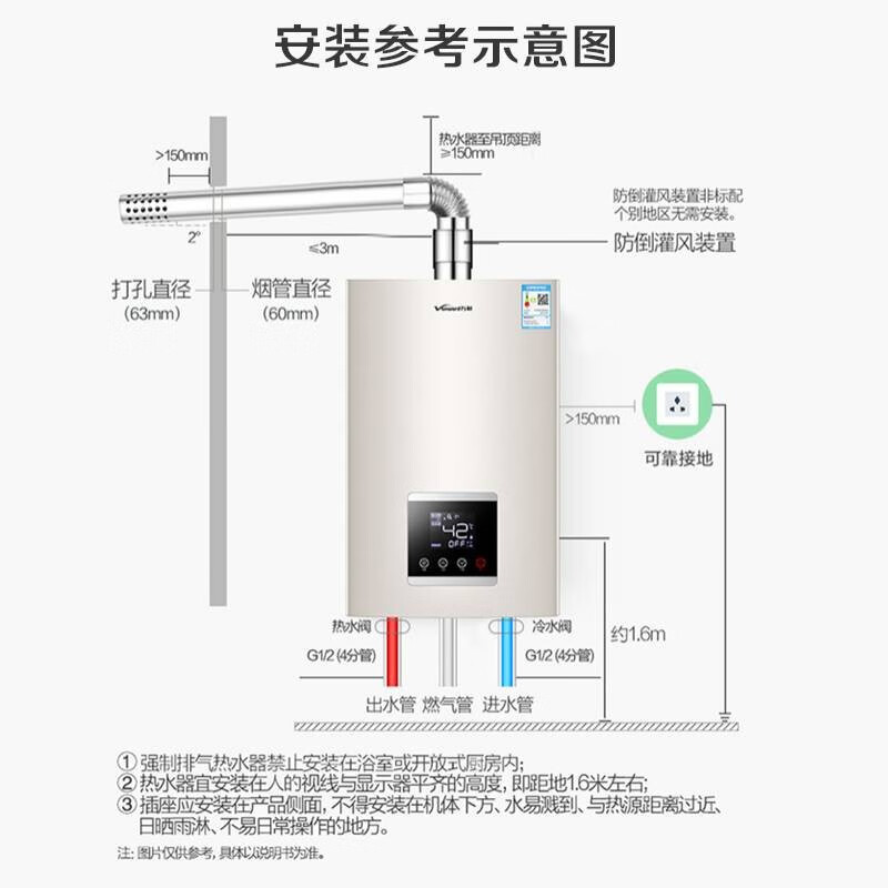万和16升燃气热水器家用天然气我我买了一台天然气热水器想热回电的可以？
