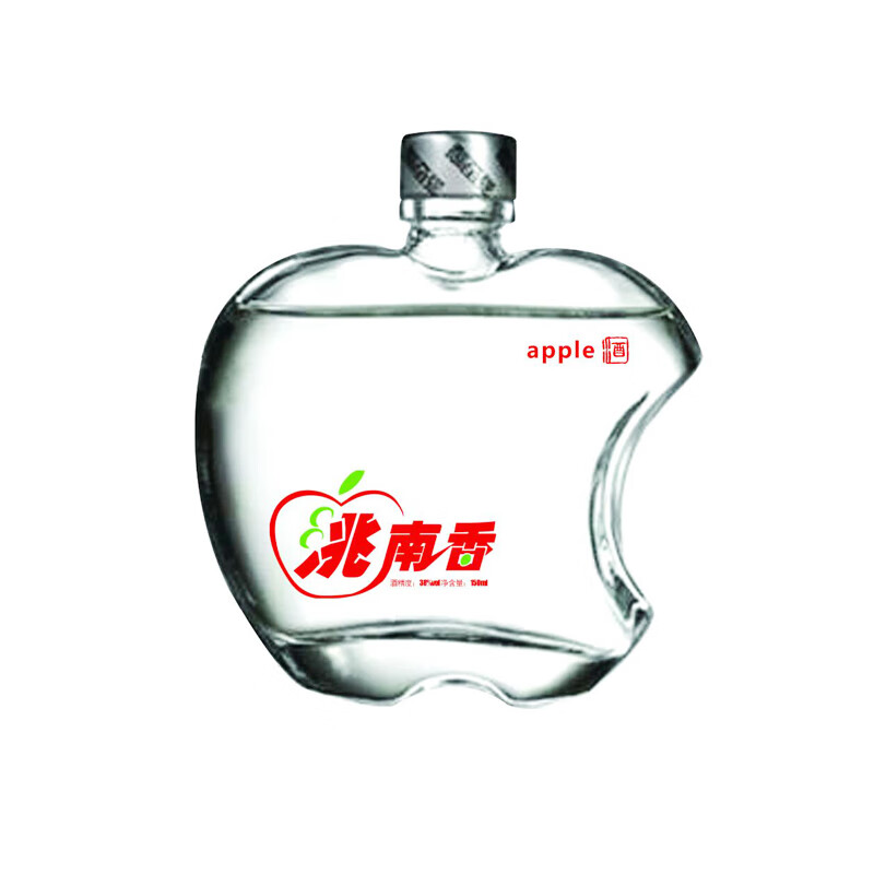 洮南香白酒苹果酒38度浓香型东北吉林纯粮酒夜店酒吧时尚小酒版 38度