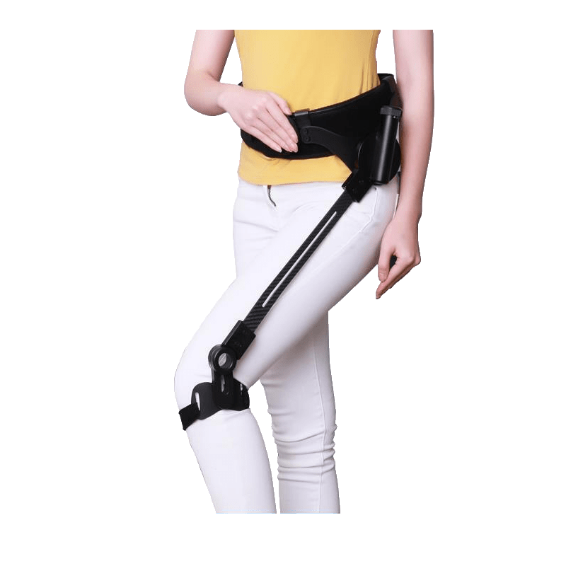 下肢行走辅助力抬腿器膝关节骨骼康复训练器材学步步行器机械腿 左腿