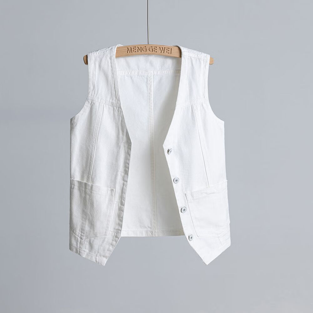 星垂晓雾牛仔马甲女洋气款高档2024新款女马甲新款休闲外穿背心马甲