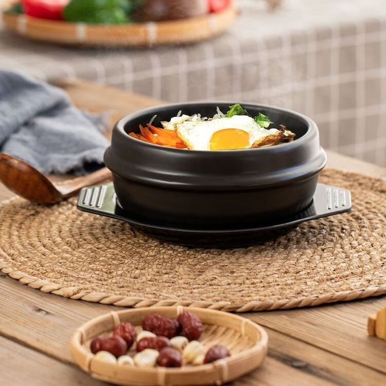 特百惠韩国石锅拌饭专用石锅煲仔饭专用石锅鱼石锅砂锅炖锅陶瓷不粘锅