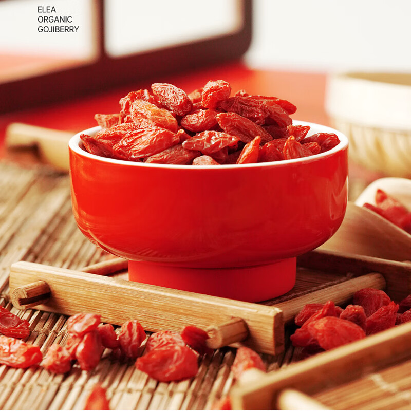 亿林青海柴达木免洗无熏染大颗粒有机红枸杞干嚼泡水30g*10小袋 300g一包装