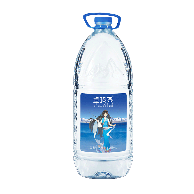 卓玛泉 4L*4桶/箱 *6箱 天然雪山饮用水低钠弱碱性 低氘小分子团水 4L姑娘版*6箱