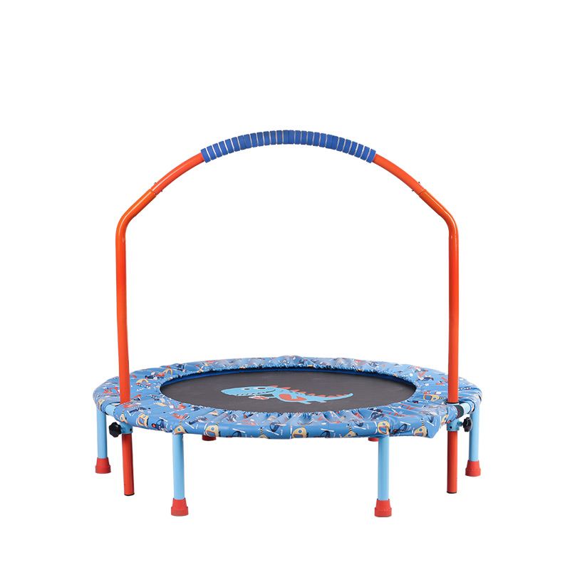 蹦蹦床家用儿童织带圣得宝38英寸床小孩弹跳床可折叠小型健身蹭a 红色