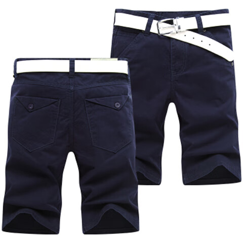 nasalike夏季薄款马裤宽松直筒工装短裤多口袋中裤休闲五分裤七分裤男