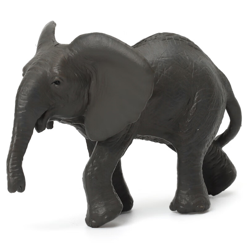 模型玩具小号老虎长颈鹿大象斑马狼刺猬河狸松鼠认知启蒙 小非洲象