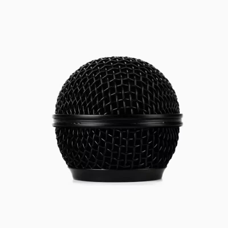 传声者 适用于舒尔SM58/beta58a有无线麦克风话筒网罩话筒配件金属麦克风网头 SM58网头（黑色）