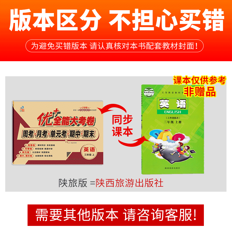 2025秋新版优+英语陕旅游版三四五六年级下上册同步试卷优+加十全能大考卷默写能手陕旅版周考月考测试卷3-6年级英语同步教材课本自测试卷 六年级上【英语】陕旅版