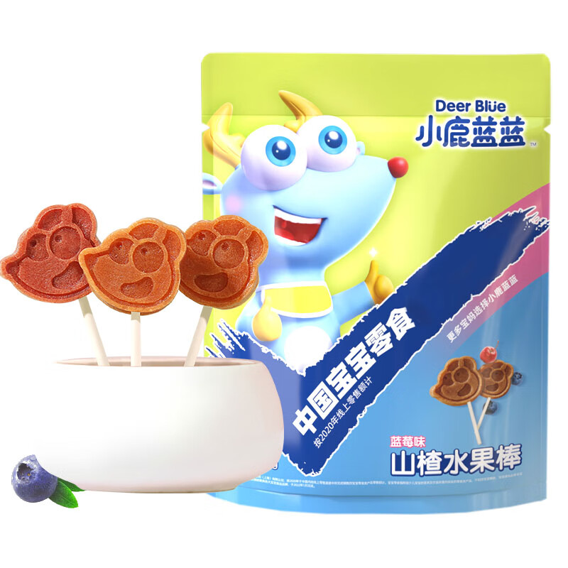 小鹿蓝蓝_山楂果然棒蓝莓味 宝宝零食山楂果脯蜜饯鲜果制作 106g怎么样,好用不?
