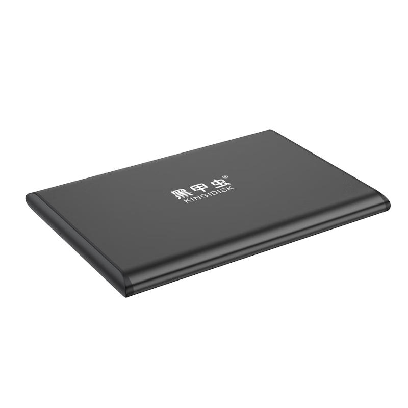 黑甲虫 (KINGIDISK) 500G USB3.0 移动硬盘 SLIM系列 2.5英寸 子夜黑 9.5mm金属纤薄 抗震抗压 SLIM500