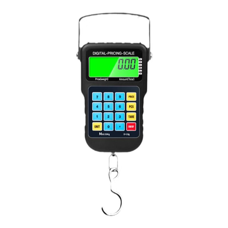 凱豐手提秤計(jì)價(jià)秤快遞秤便攜式行李稱50kg家用電子秤釣魚(yú)稱彈簧稱 50kg計(jì)價(jià)手提秤/防水收納袋+電池