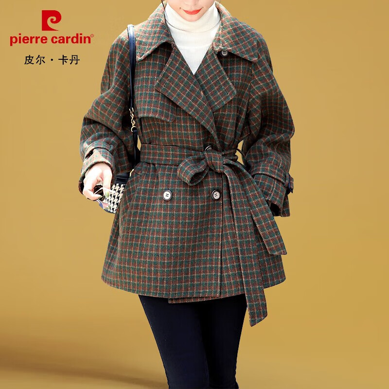 女2022年新款中长款收腰气质加棉加棉秋冬季呢子大衣高级感毛呢大衣