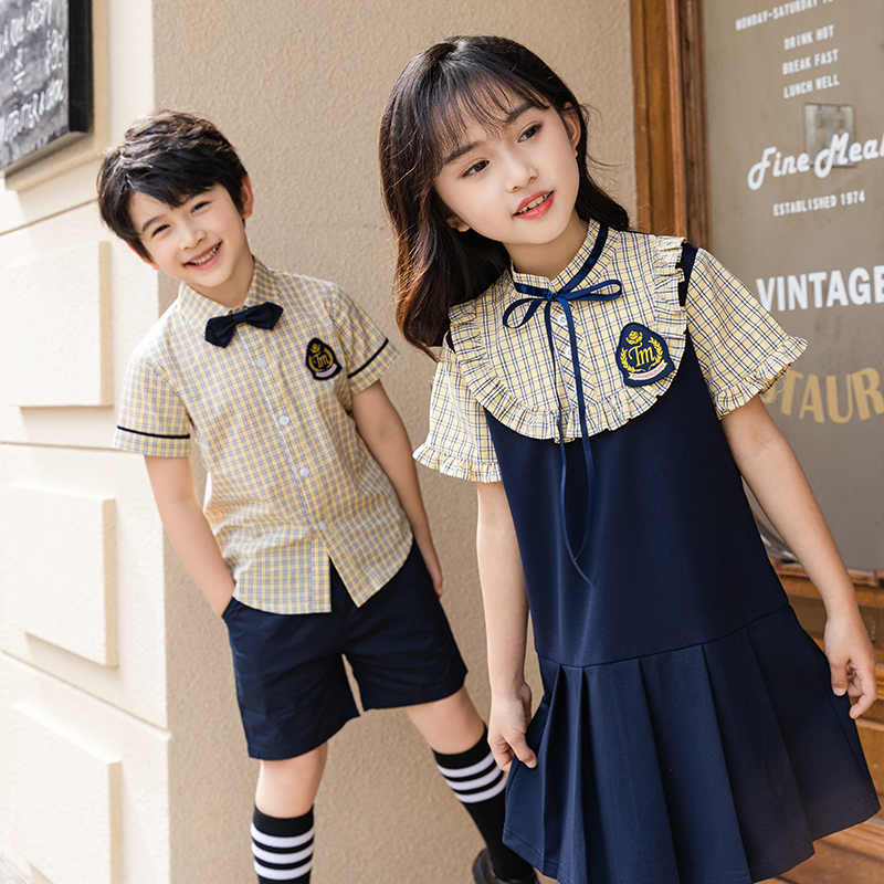 心可派儿幼儿园园服夏装英伦风新款小学生校服短袖夏季班服儿童毕业