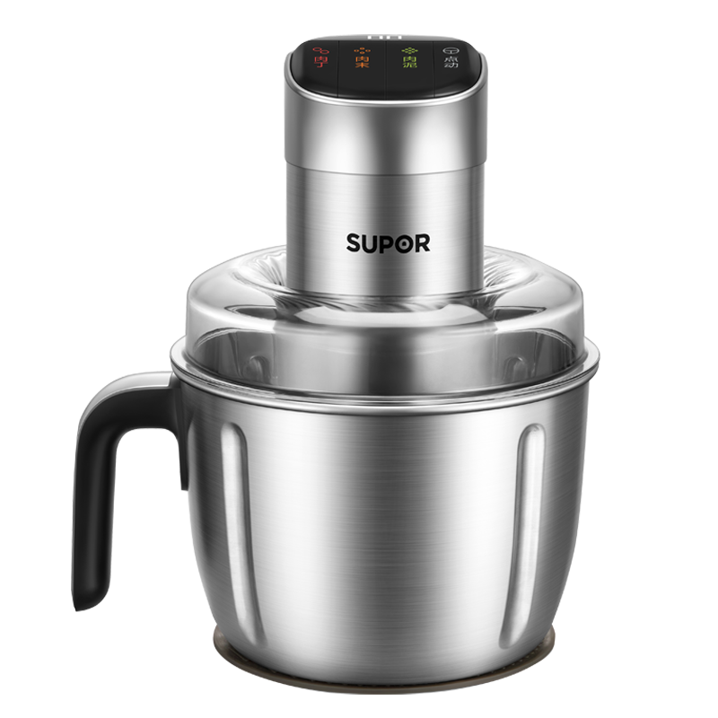 蘇泊爾（SUPOR）絞肉機(jī)家用 電動(dòng)多功能不銹鋼懸浮刀料理攪拌機(jī)2.2L大容量餡嬰兒輔食機(jī) JR65-G220