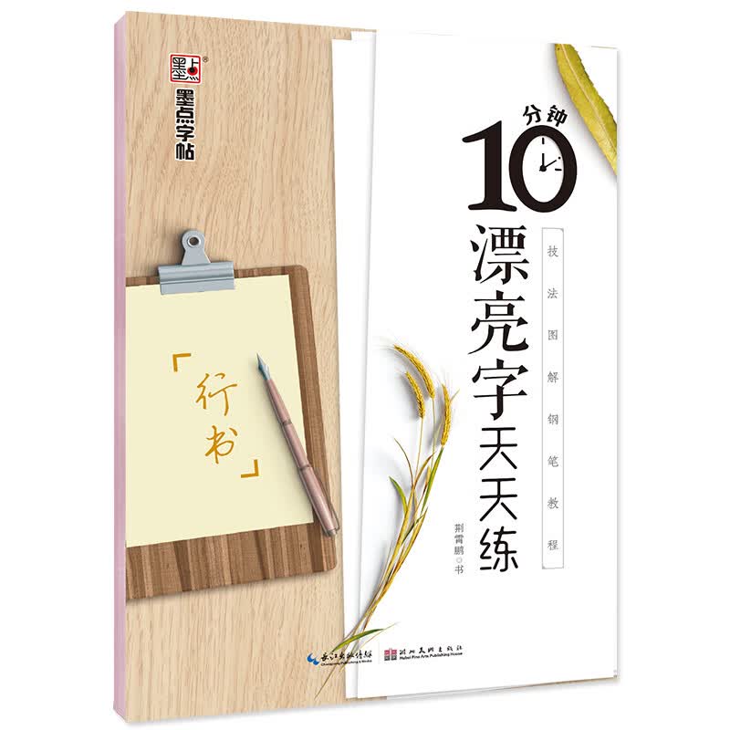 墨点字帖10分钟漂亮字天天练行书技法图解钢笔教程笔画偏旁部首间架结构中小学生初学者成人行书硬笔临摹字帖