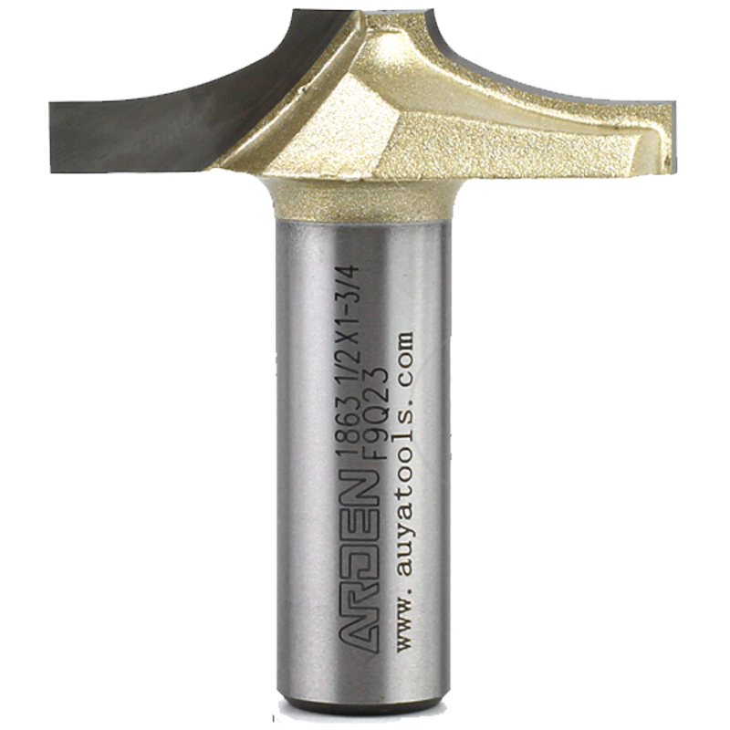 雅登木盈刀具电木铣修边机雕刻机锣铣刀木工心板铣刀门边线刀 1/2*1-3