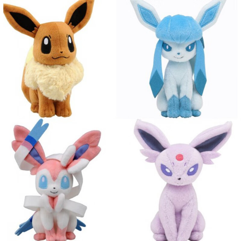 宠物小精灵公仔神奇卡比兽小火龙毛绒玩具精灵宝可梦伊布玩偶利瑞芬