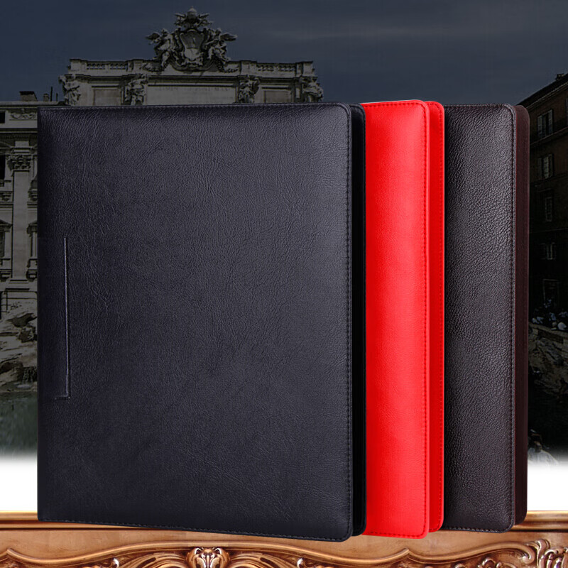 50页插页文件夹多层4孔o型产品手册印logo文字定制公司名称收纳画册夹