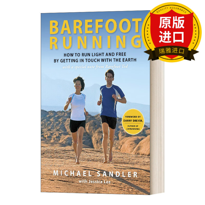 英文原版 赤脚跑步 如何与地球接触,跑得轻盈自由 barefoot running
