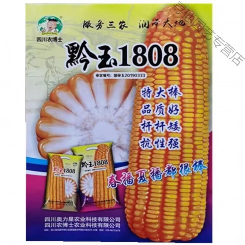 007玉米种子矮杆大棒杂交高产饲料包谷种子抗旱品种南方北方大田 黔玉