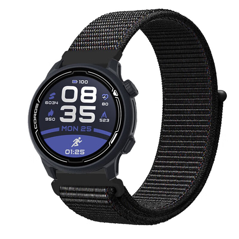 适用garmin佳明手表表带forerunner245/645music编织尼龙回环腕带20mm