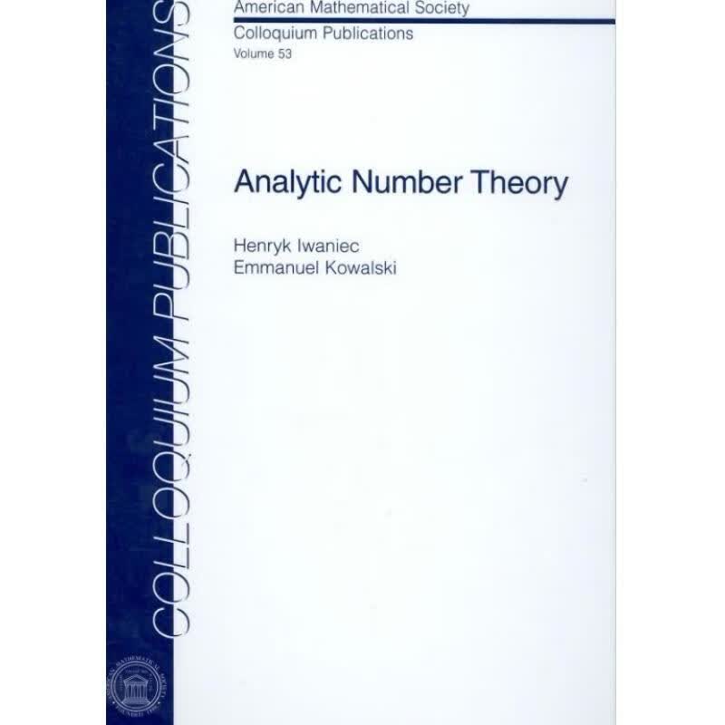 预订 解析数论 精装 Analytic Number Theory