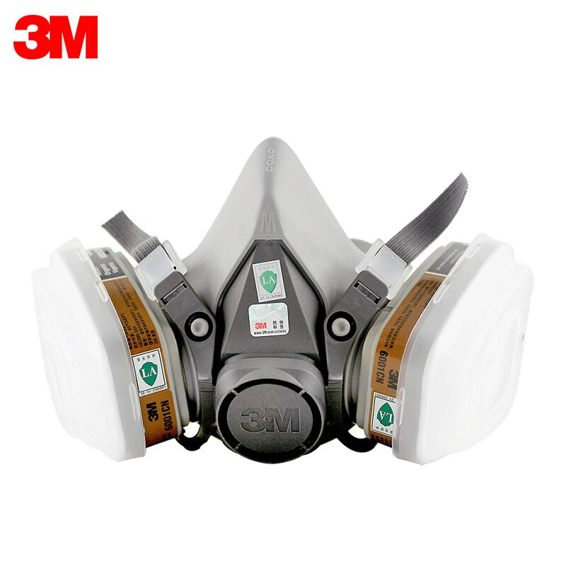 3m 防毒面具6200口罩防喷漆苯有机气体甲醛二氧化硫农药粉尘雾霾透气