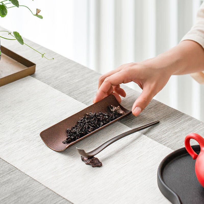 萬(wàn)仟堂茶針茶匙茶勺 茶具配件 茶道零配件 仿古銅三件套SN4575