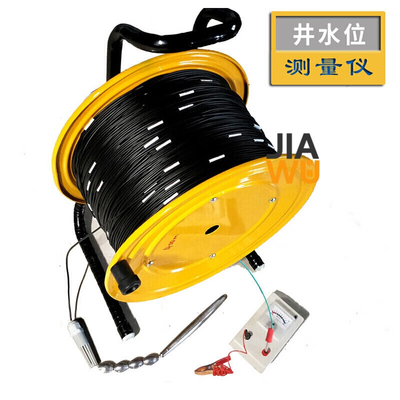 绳线地下水温泉地热深井深降水井观测孔钢尺水位计 300米整套水位测绳