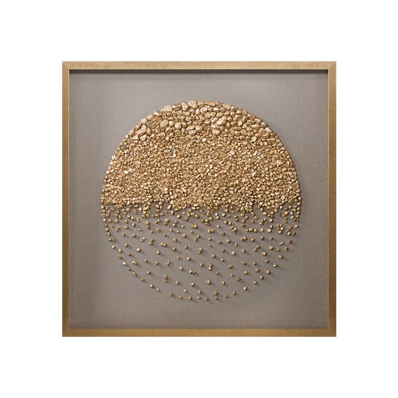 帅创 现代简约入户玄关装饰画立体石子创意客厅沙发背景墙壁画卧室挂