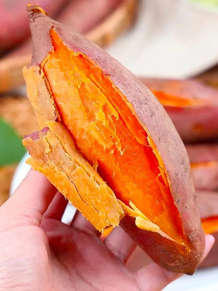 西瓜红红薯板栗番薯糖心蜜薯农家自种地瓜新鲜蔬菜香薯 3斤 小果