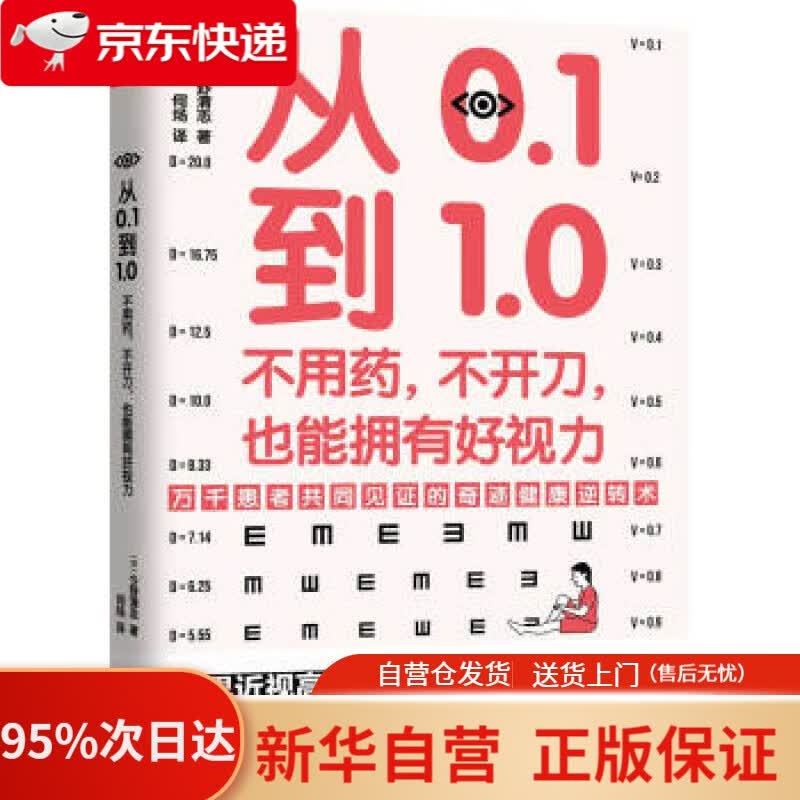 【新华书店正版】从0.1到1.0：不用药，不开刀，也能拥有好视力（万千患者共同见证的视力康复奇迹） [日]今野清志,