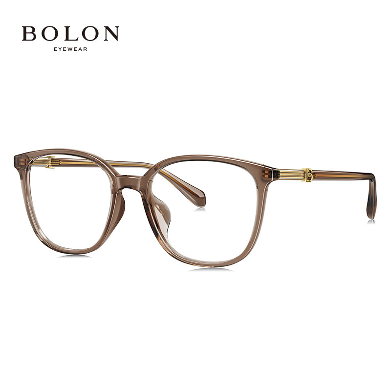 暴龙(BOLON)近视眼镜框 暴龙杨紫同款板材镜腿黑框素颜 暴龙眼镜 BJ5125 精选 B21-透棕色 此项仅单框-镜框支持试戴