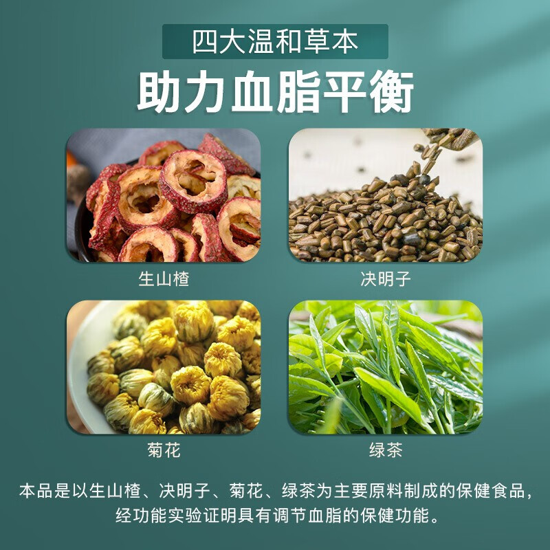 同仁堂北京同仁堂清脂茶12袋装具有调节血脂的保健功能 清脂茶 24g*3盒