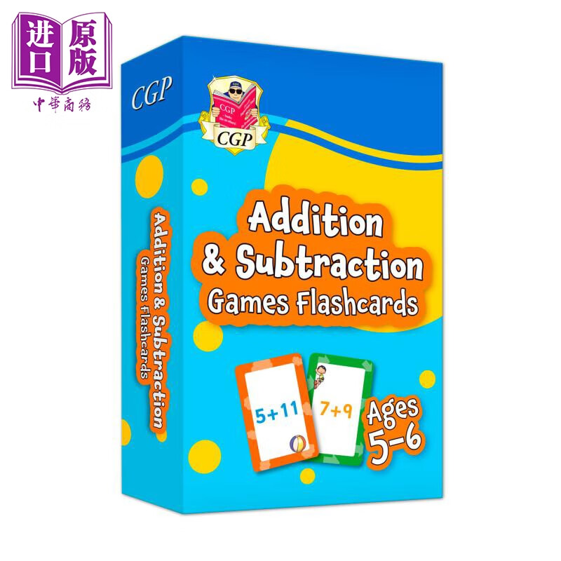cgp new addition & subtraction games flashcards for ages 5-6