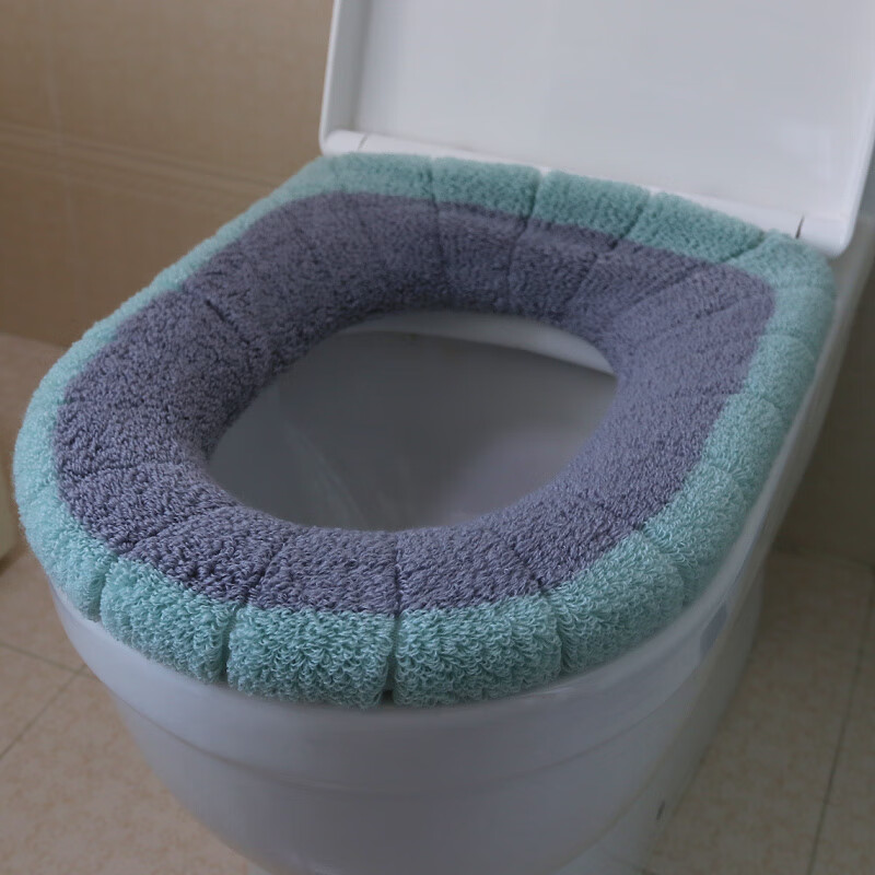 兰琦欧 马桶垫圈o型 马桶坐垫加厚座便套坐便器垫圈毛绒u方形o型坐便