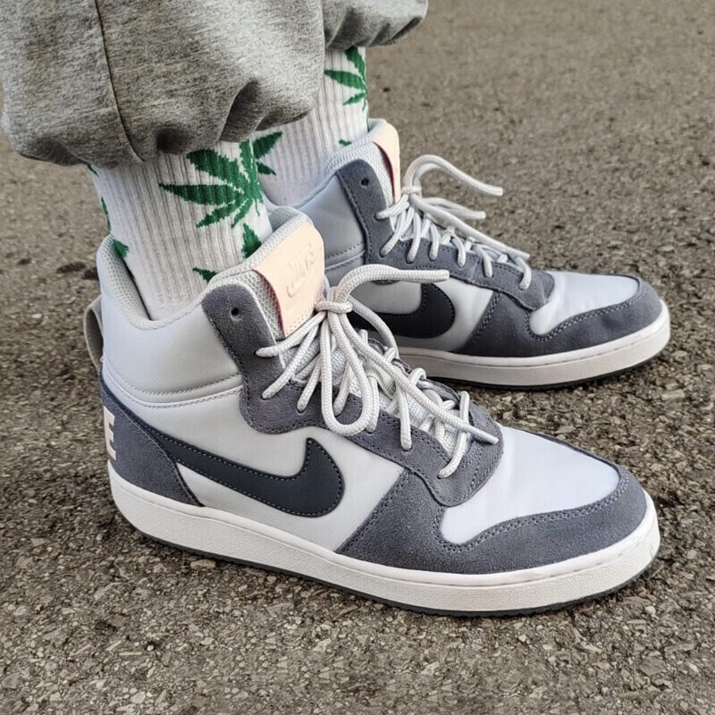 耐克nike court borough mid 女子小乔治城透气休闲运动板鞋 844907