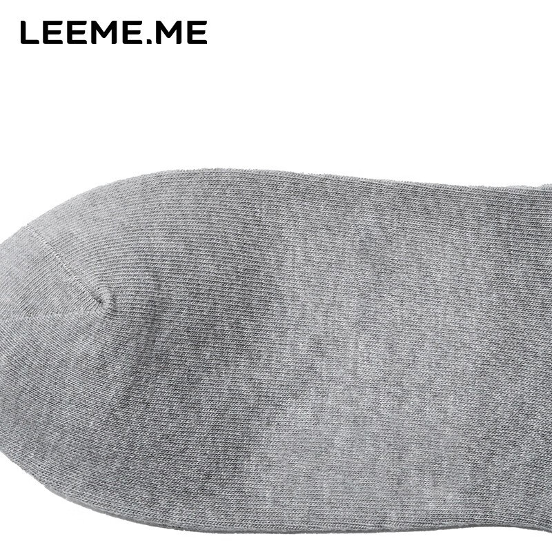 LEEME.ME 粒米袜子男抗菌百搭休闲棉袜透气夏季短袜吸汗男袜5双装