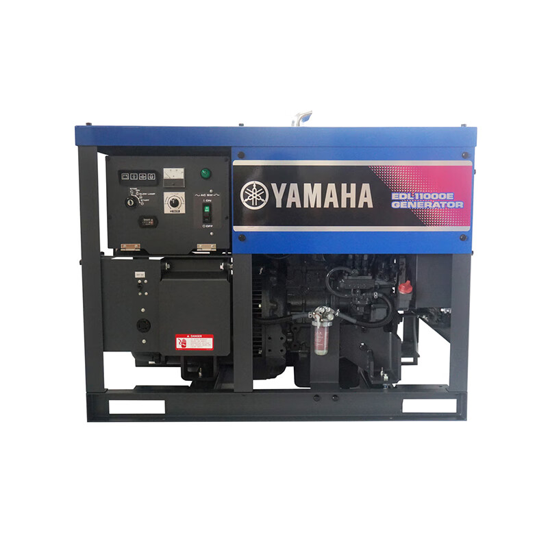 雅马哈 yamaha柴油发电机edl11000e 电启动单相三缸四冲程 额定功率8.