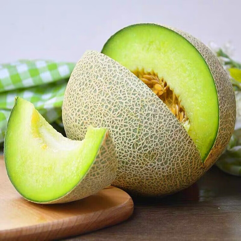 良蚨鲜 海南玫陇网纹瓜新鲜应季玫珑蜜瓜冰淇淋甜瓜孕妇水果 精选5斤优选玫龙蜜瓜2-3个