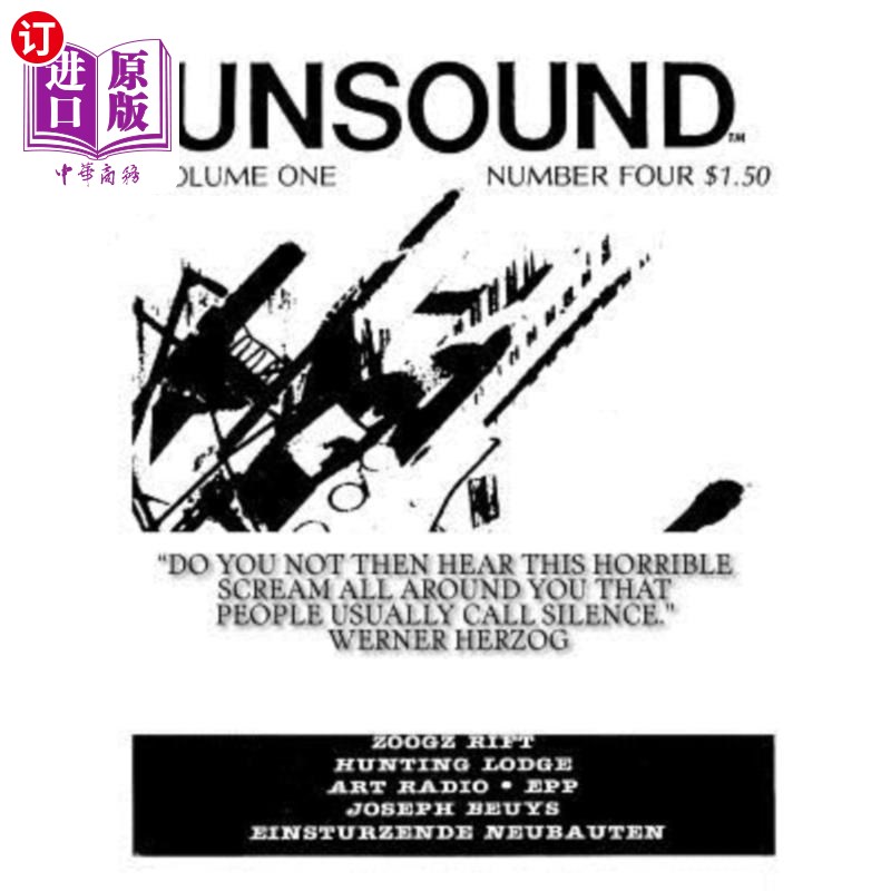 海外直订unsound, volume 1, #4 不健全,第1卷,第4卷