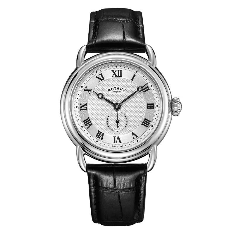 劳特莱（Rotary）英国神探夏洛克同款英伦风男士手表防水石英表男表男生情人节礼物 GS02424/21（38mm）
