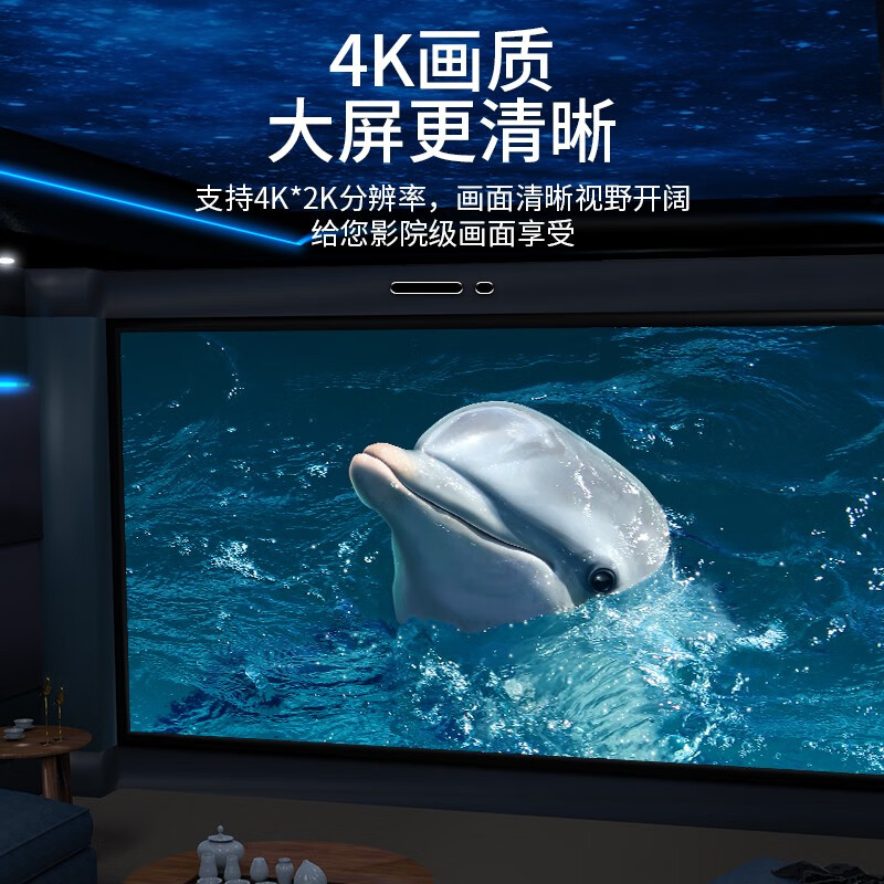 胜为（shengwei）Mini DP转HDMI转换器 高清雷电接口转接头 接显示器投影仪4K 迷你DP扩展坞黑 MN-2004